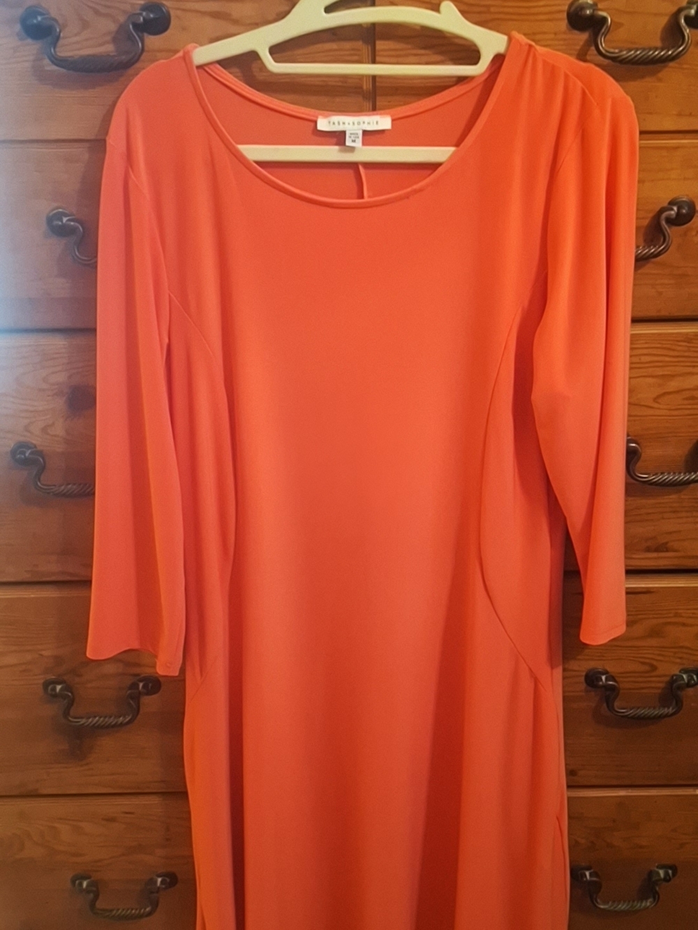 Tasha And Sophie Coral Scoop-Neck Women’s Dress